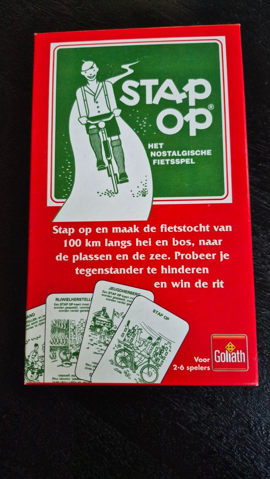 Stap Op! Het nostalgische fietsspel - Nieuw Goliath, Drie of vier spelers, Ophalen of Verzenden, Nieuw, Goliath