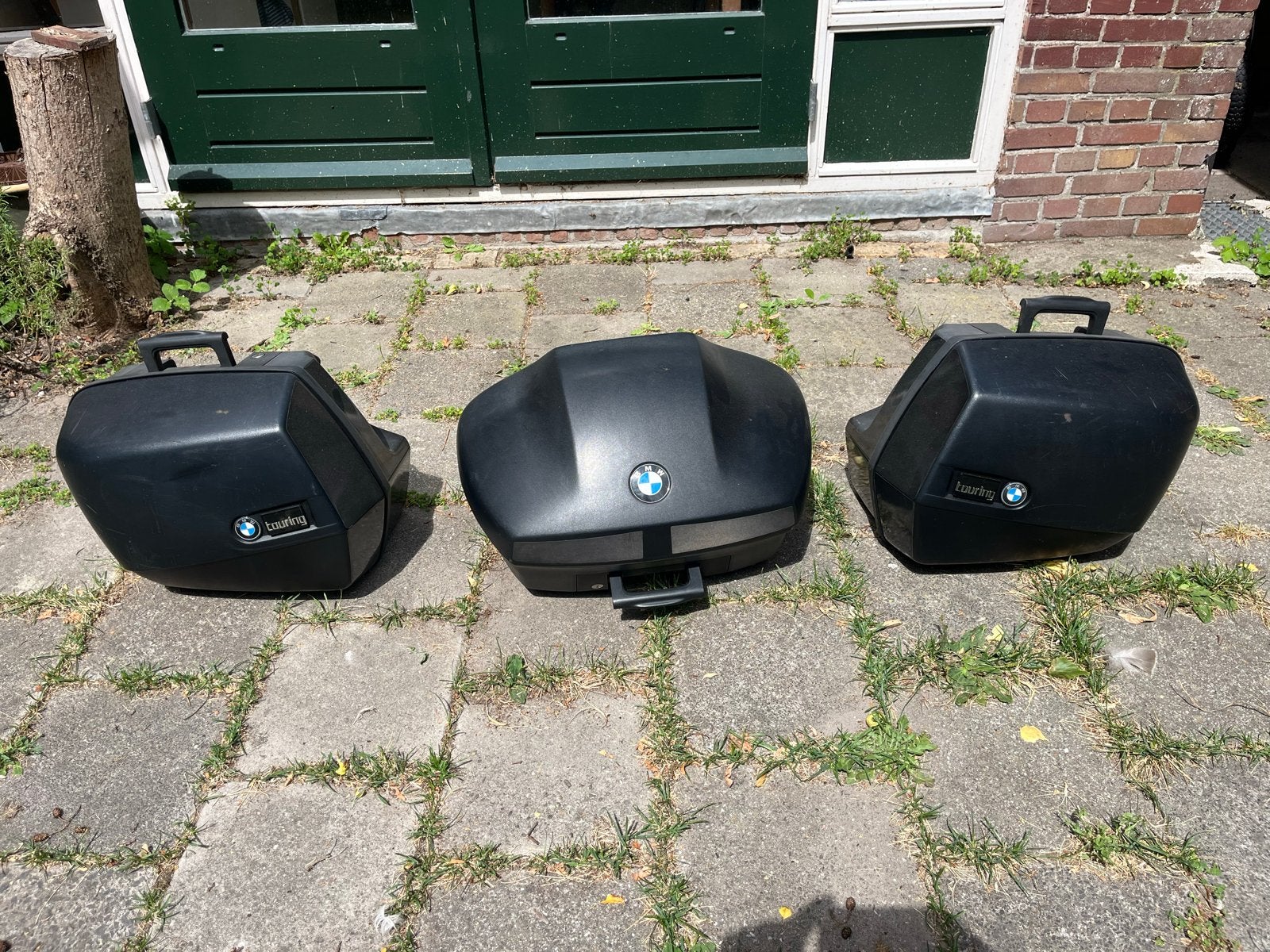 Kofferset BMW R1100RT inclusief topkoffer, Ophalen, Gebruikt