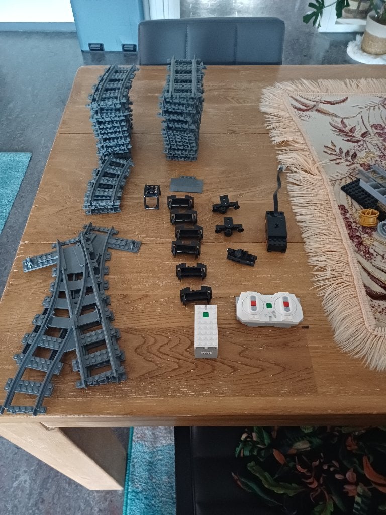Te koop lego trein rails met motor enz, City, Lego, Accessoire, Ophalen of Verzenden