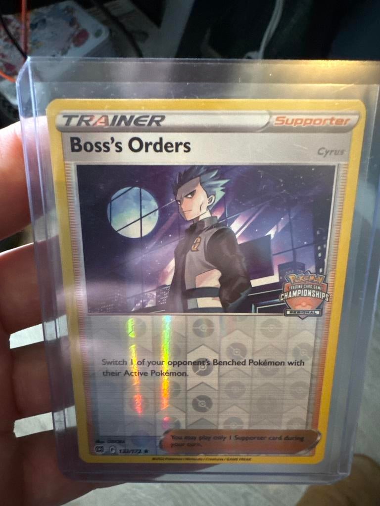 Boss's Orders Regional Championships Pokémon Kaart, Ophalen of Verzenden, Zo goed als nieuw, Losse kaart, Foil