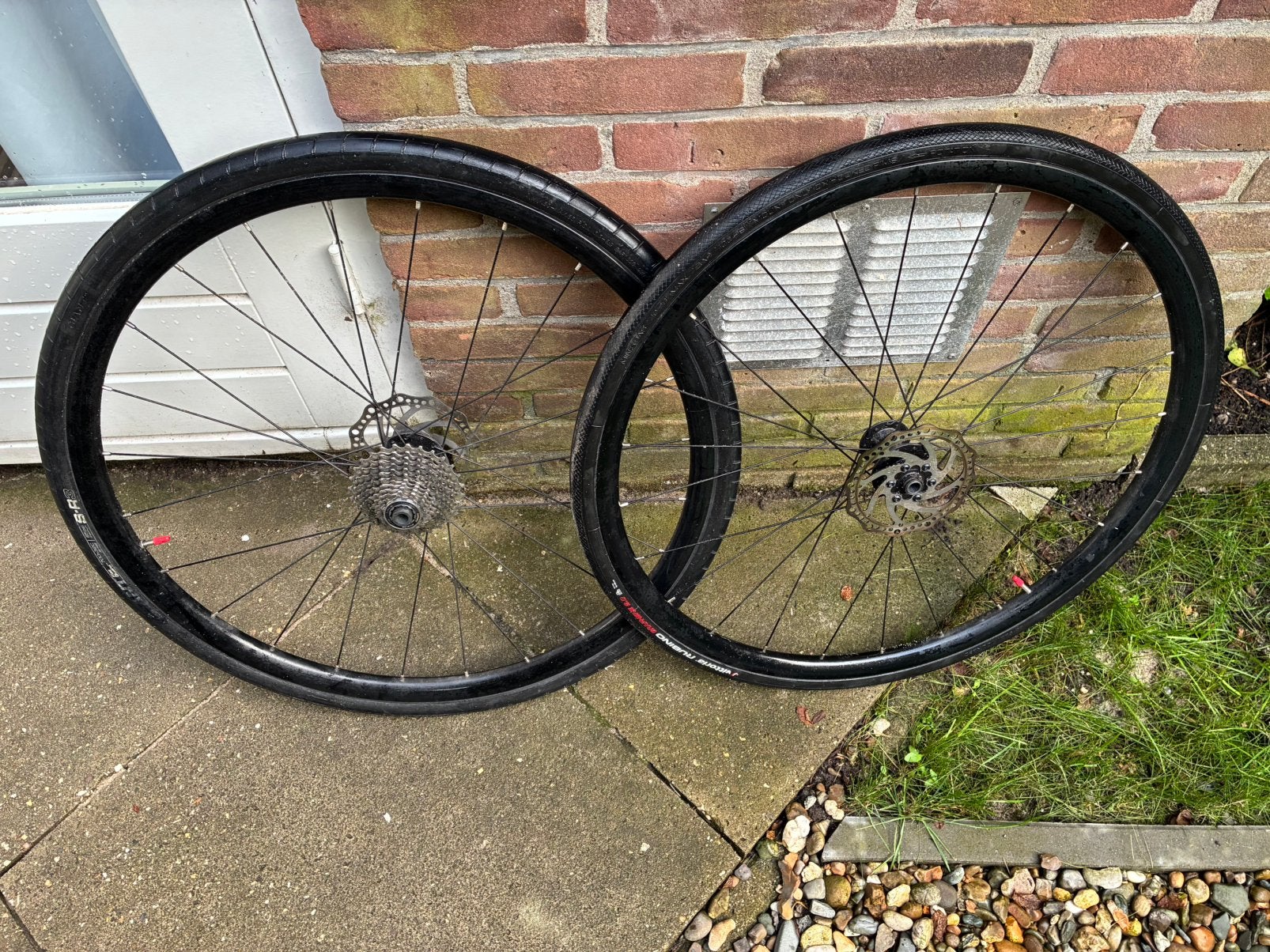 Giant Aluminium Gravel Wielset met Shimano 105 & Elvedes, Gebruikt, Gravelbike, Aluminium, Ophalen