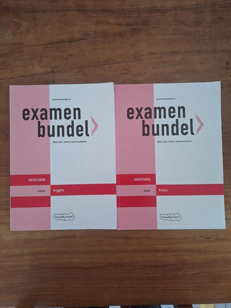 Examenbundel VWO Engels 2019/2020 & Frans 2020/2021, Ophalen of Verzenden, Alpha, Zo goed als nieuw, WO