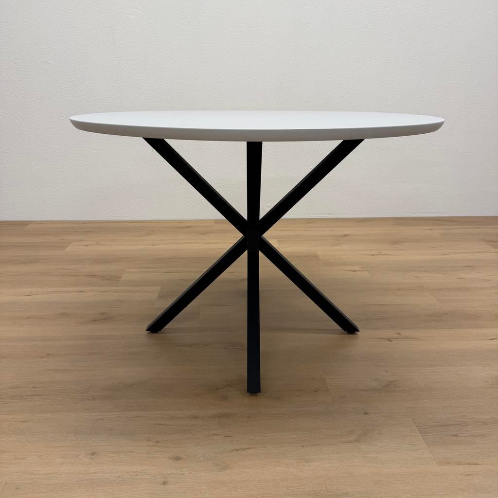 Ronde eettafel Fenix Grigio Efeso 115cm, Rond, Ophalen of Verzenden, Zo goed als nieuw, Info@betaalbaar-design.nl
