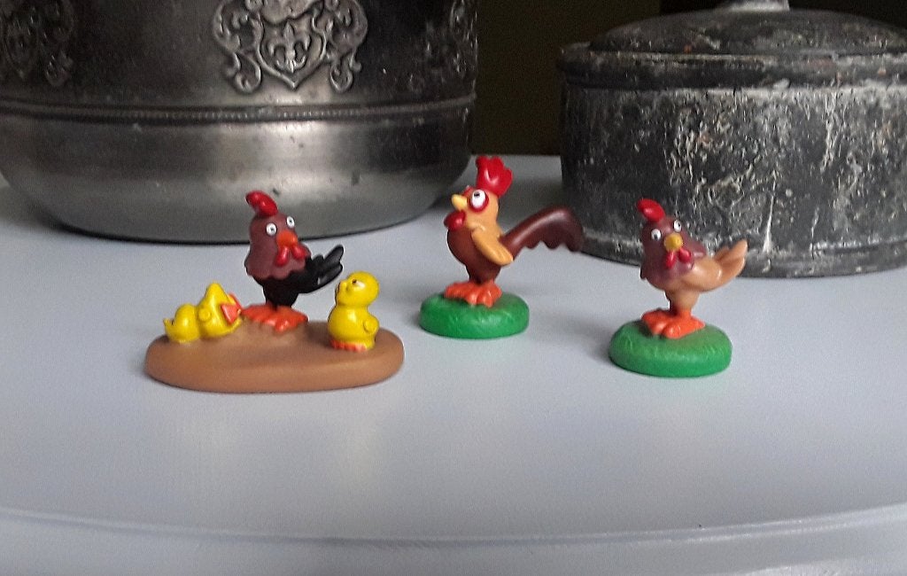 Kip - kuikens - haan - hanen - boerderijdieren - boerderij, Ophalen of Verzenden, Zo goed als nieuw, Jongen of Meisje