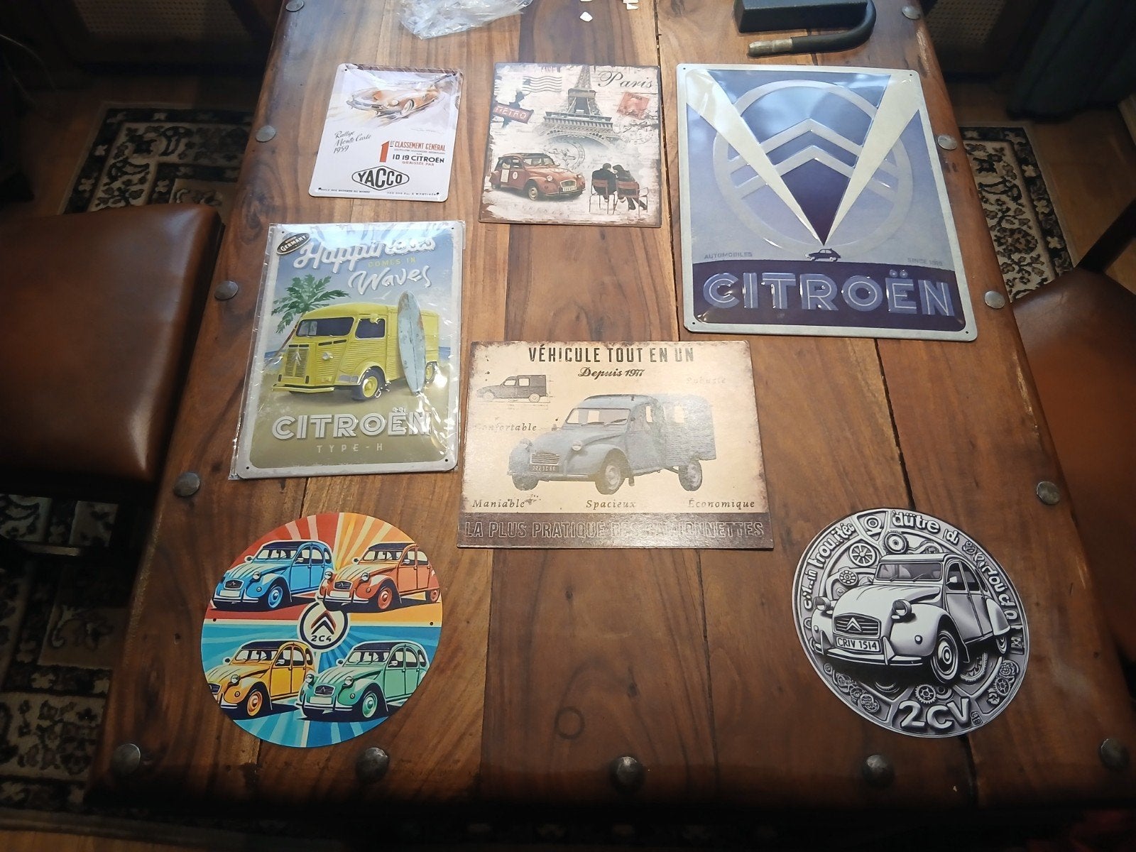 Diverse Citroën Blikken Borden - Decoratieve Wandplaten, Ophalen, Zo goed als nieuw, Reclamebord