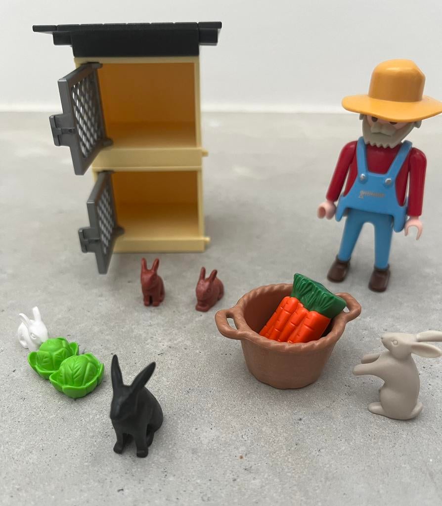 Playmobil 4491 konijnenhok helemaal compleet !, Ophalen of Verzenden, Zo goed als nieuw