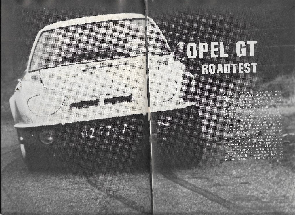 Roadtest OPEL GT, Autovisie 1969., Opel, Nieuw, Ophalen of Verzenden, Autovisie