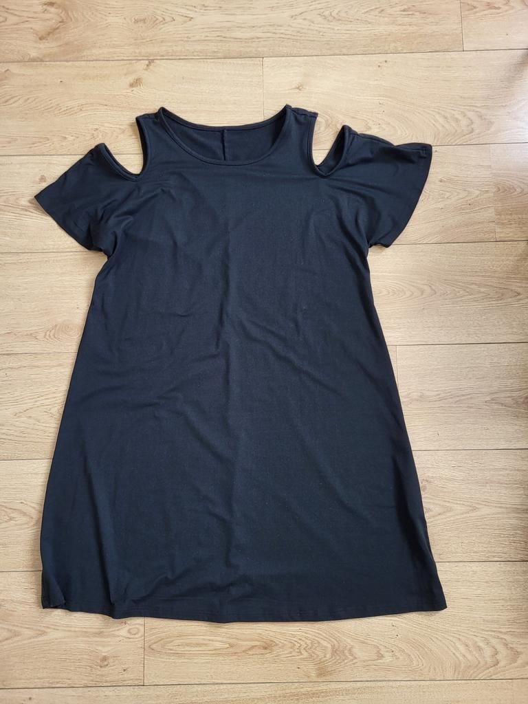 Zwart jurkje, maat XL, Kleding | Dames, Zwart, Maat 46/48 (XL) of groter, Ophalen of Verzenden, Zo goed als nieuw