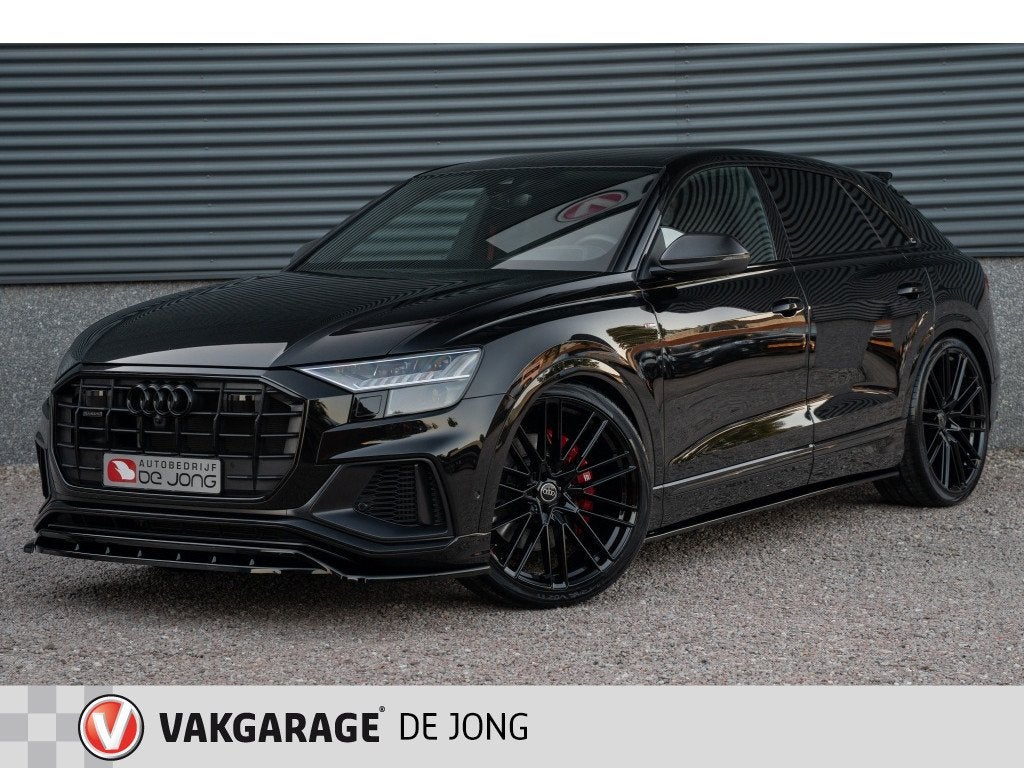 Audi Q8 60 TFSIe Competition 462PK | 24'inch | Carbon | Soft, Auto's, 14 kWh, Gebruikt, 2995 cc, Zwart