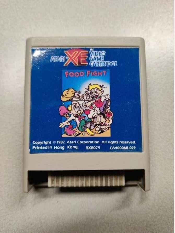 Food Fight - Atari XL/XE cartridge - RX8079 - Hong Kong, Spelcomputers en Games, 3 spelers of meer, Ophalen of Verzenden, Gebruikt