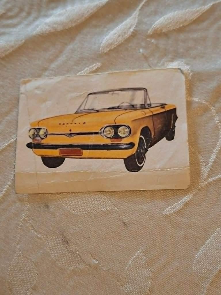 Prentje/Chromo : Chevrolet Corvair/Chocolade Jacques, Verzamelen, 1960 tot 1980, Gebruikt, Verzenden, Prent