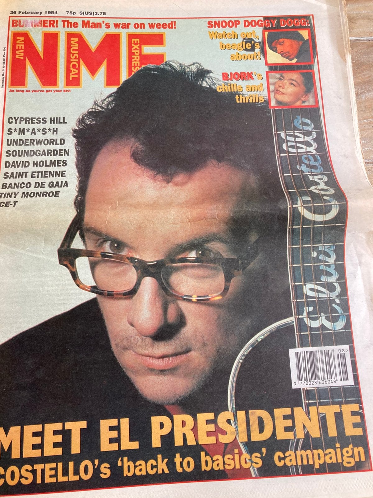 NME 1994 SNOOP DOGG Soundgarden ICE T Underworld CYPRESS, Ophalen of Verzenden, Muziek, Film of Tv