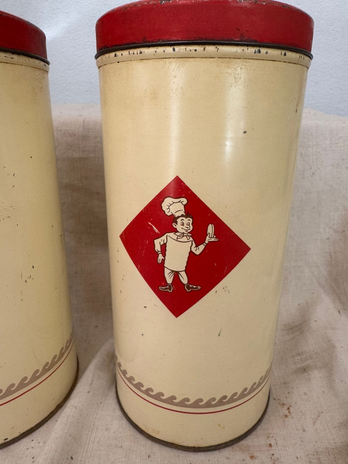 Bolletje Beschuitbus,fifties,sixties,vintage, Gebruikt, Ophalen of Verzenden, Metaal, Meerkleurig