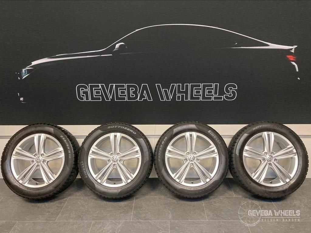 18'' originele Volkswagen Tiguan 5NA velgen + winterbanden, 18 inch, Gebruikt, -, -