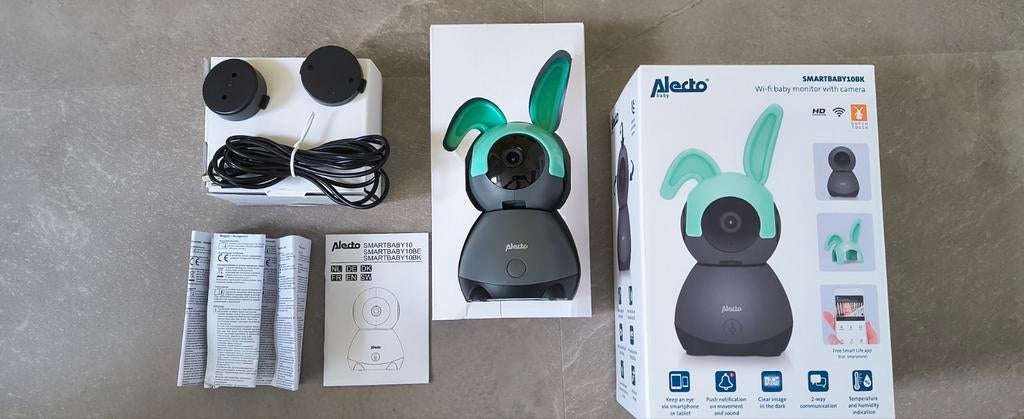 Alecto Smartbaby10BK Wi-Fi babyfoon ZGAN, Motoren, Ophalen of Verzenden, Gebruikt
