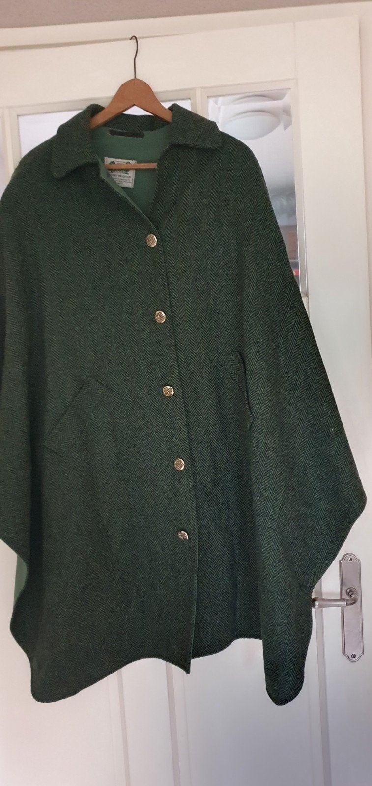 Country tradition mantel poncho groen gemeleerd, Groen, Country tradition, Ophalen of Verzenden, Jas of Mantel