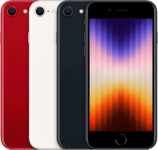 Apple iPhone SE (2022) – compacte en snelle smartphone met, Niet ingevuld, 128 GB, Zwart, Niet ingevuld