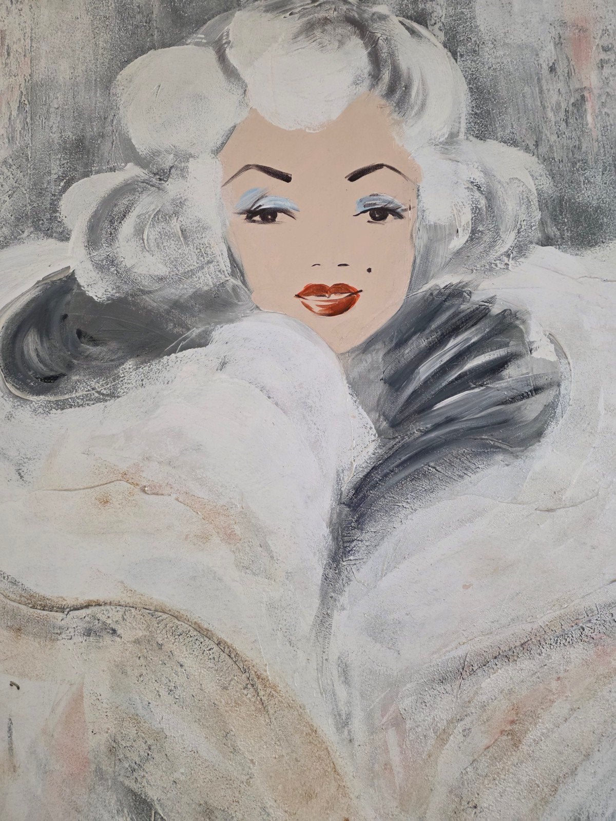 Marilyn Monroe Pop Art Schilderij xxl 150 /150cm Gesigneerd, Ophalen, Acrylverf, Gesigneerd, Portret