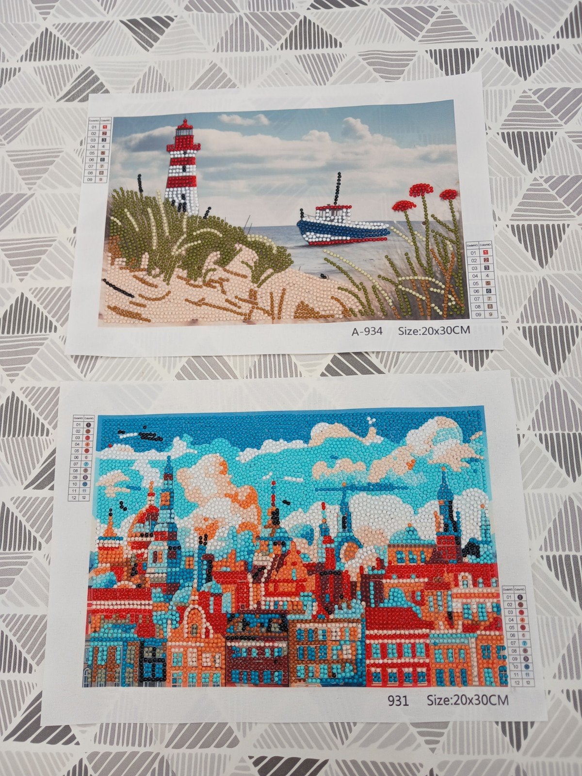 Daimond painting zijn klaar. GRATIS 6stuks maat staat erbij., Ophalen, Overige thema's