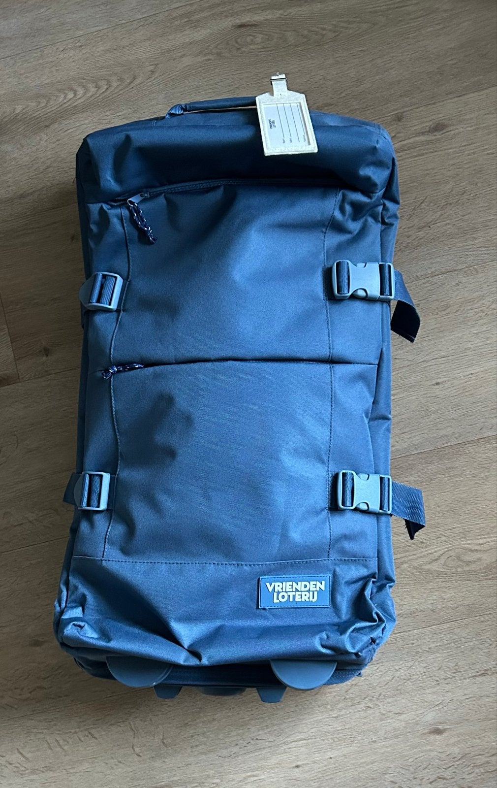VriendenLoterij Reistas met Wieltjes en Uitschuifbare Handgr, Sieraden, Tassen en Uiterlijk, Ophalen, 30 cm of meer, Blauw, Nieuw