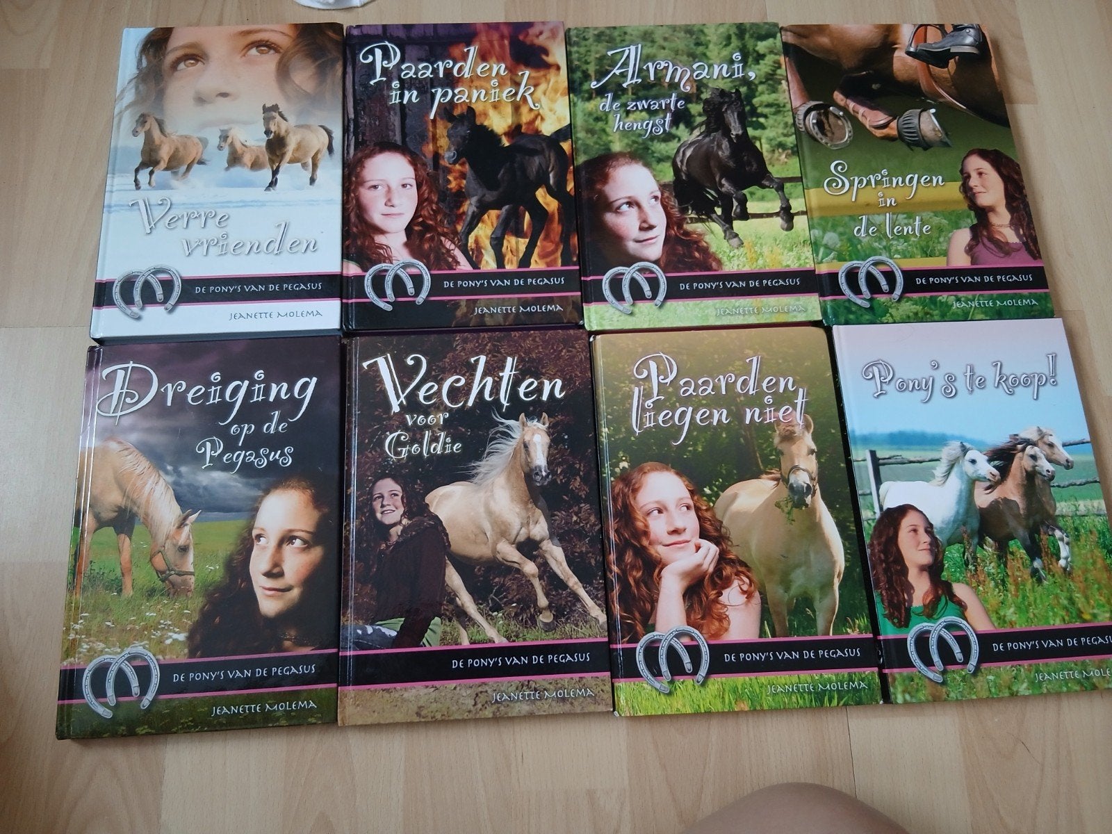 De pony's van de Pegasus serie - Jeanette Molema (8 boeken), Ophalen of Verzenden, Gelezen, Jeanette Molema, Fictie