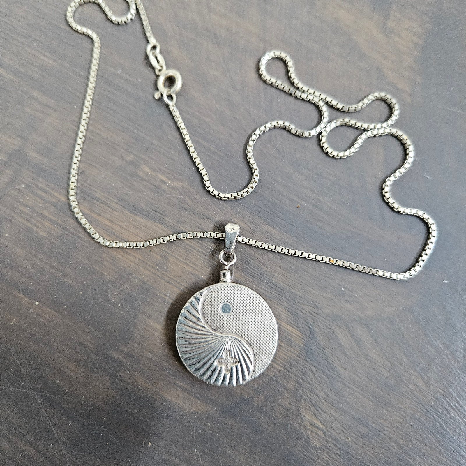 Originele Bio Stabil 2000 met zilveren ketting, Met hanger, Gebruikt, Ophalen of Verzenden, Zilver