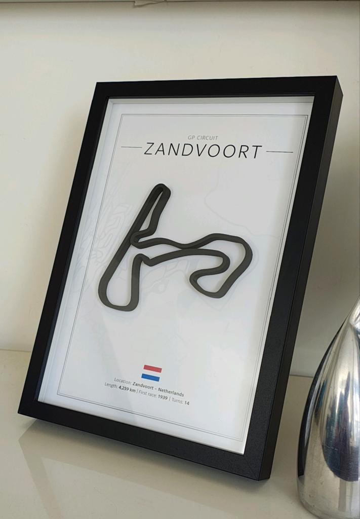 Zwart Lijst Circuit Zandvoort 3D - Nieuw in Verpakking, Minder dan 50 cm, Nieuw, Ophalen of Verzenden, Minder dan 50 cm