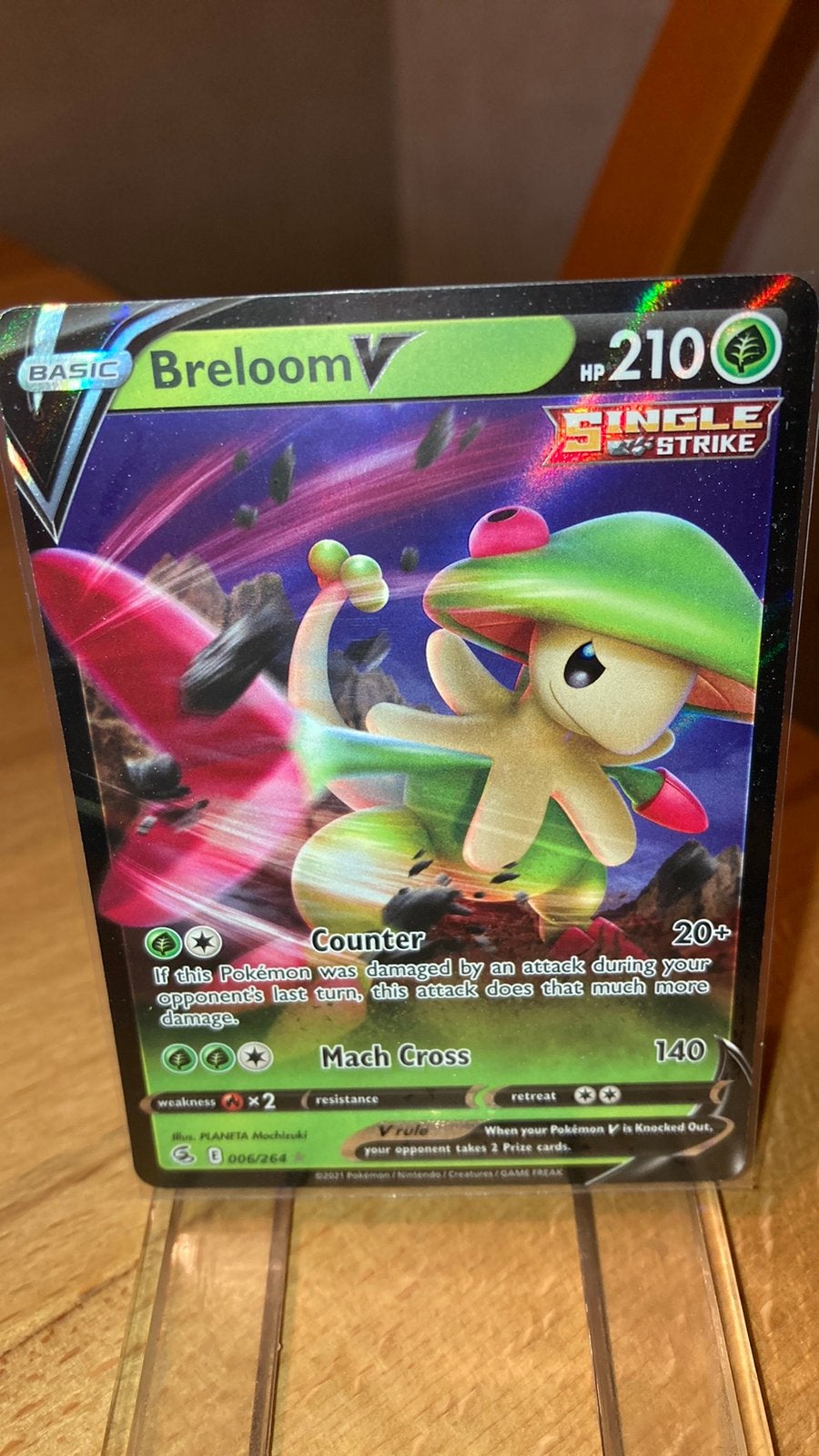 Pokemon Breloom V 6/264 Fusion Strike 3,00 euro, Ophalen of Verzenden, Zo goed als nieuw