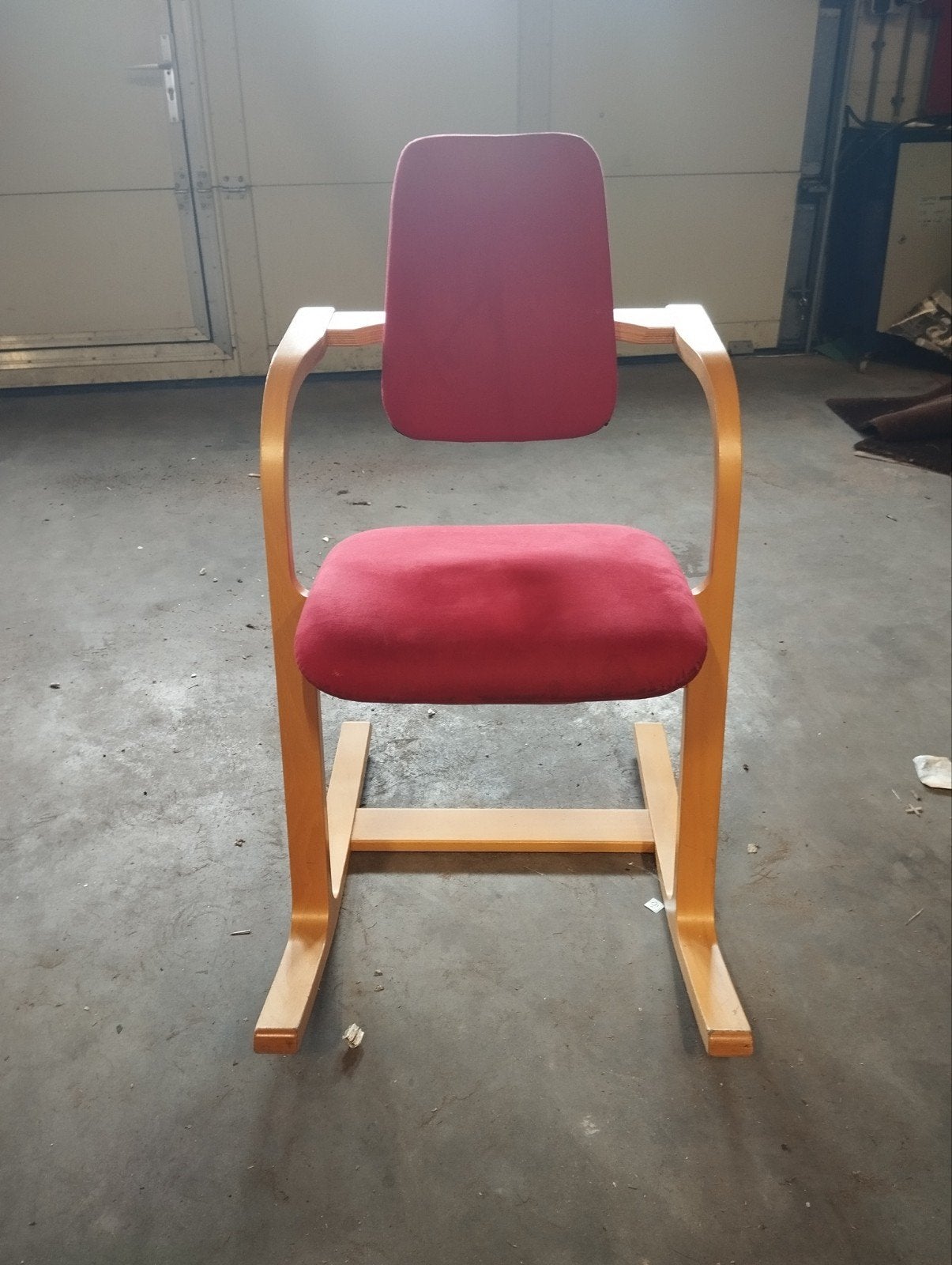 Varier Actulum stoel, zgan, rood, Hout, Ophalen of Verzenden, Zo goed als nieuw, Rood