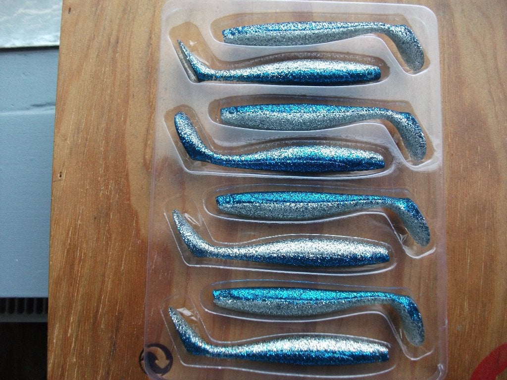 8 stuks Ron Thompson Slim Paddle Tail / roofvis shads, Ophalen of Verzenden, Nieuw, Overige typen