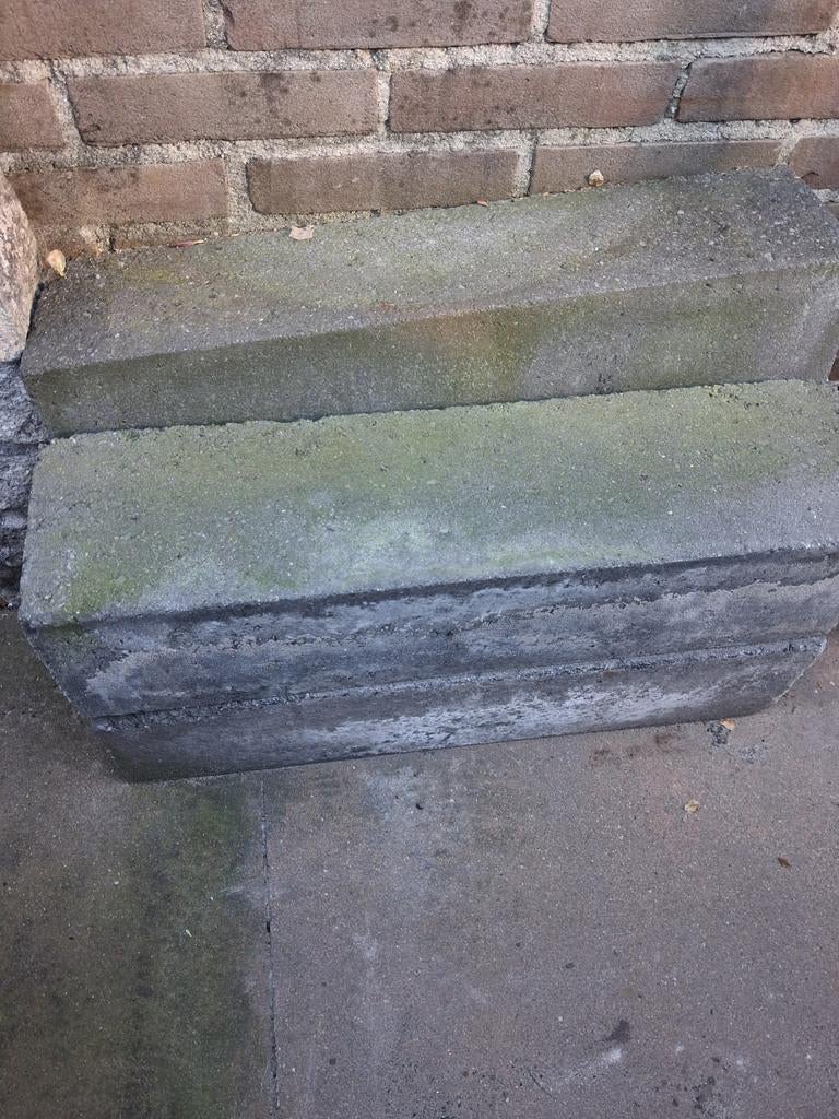 Te koop betonnen bielzen, Tuin en Terras, Bloembakken en Plantenbakken, Ophalen, Gebruikt, Minder dan 30 cm, Balkon