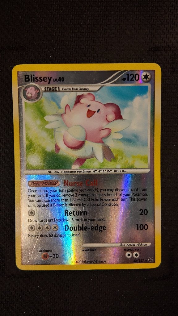 Blissey 2 22 Platinum | Pokemon kaart, Ophalen, Zo goed als nieuw, Losse kaart, Foil