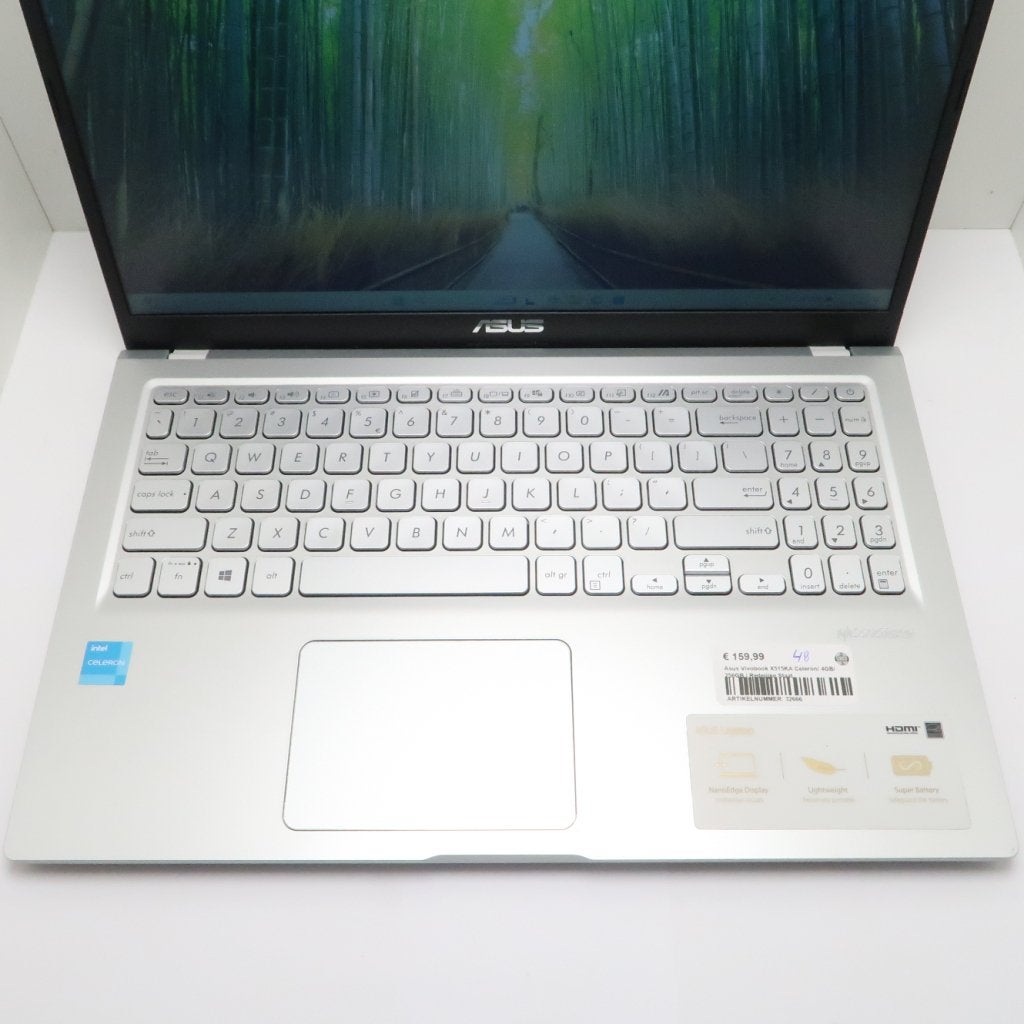 Asus Vivobook X515KA Celeron/ 4GB/ 256GB | Redelijke Staat, Computers en Software, Windows Laptops, Asus, Zo goed als nieuw, Support@asus.com
