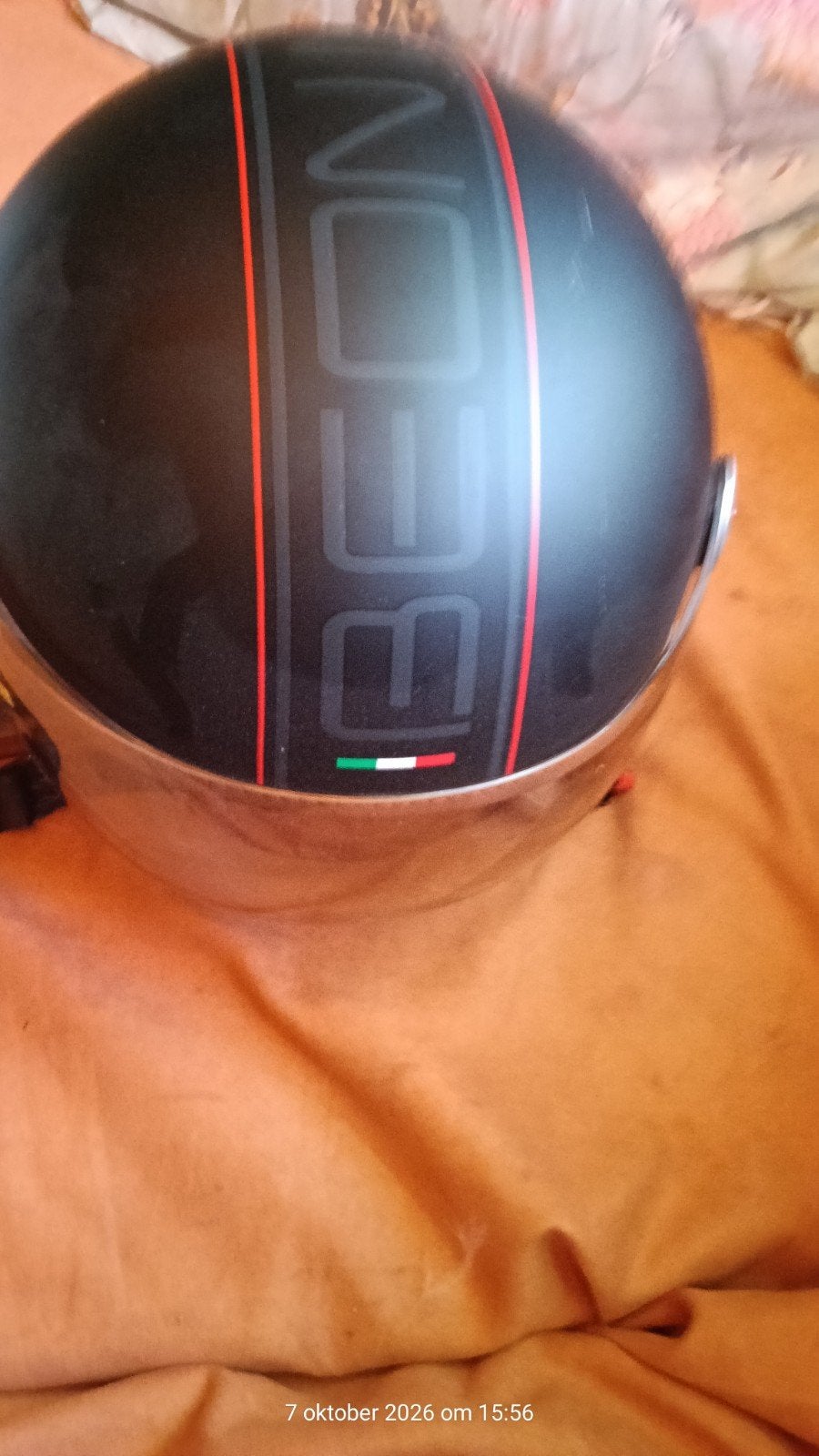 Nieuwe Beon Design Scooterhelm - Mat Zwart/Bruin, Maat XS, Ophalen, Nieuw, Extra small of kleiner, Beon Design