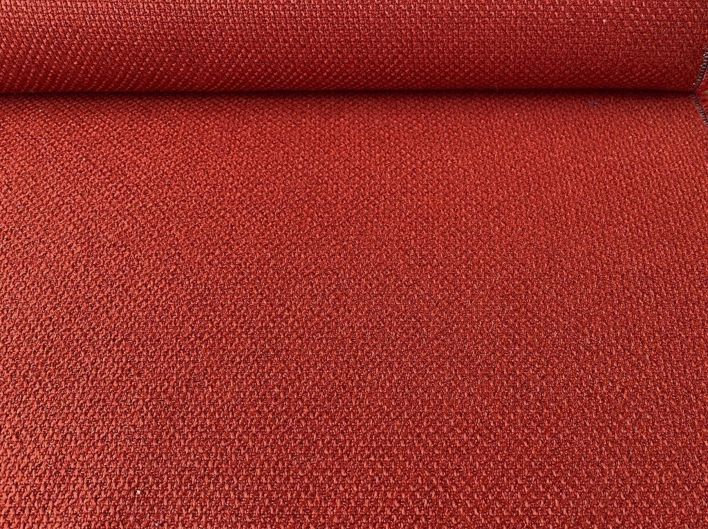 De Ploeg Carat 04/17; burnt orange; 2,65 meter meubelstof, Wol, 120 cm of meer, Oranje, Ophalen of Verzenden
