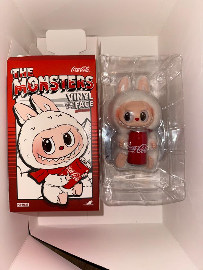 Labubu the monsters coca cola vinyl face Happy factor, Ophalen of Verzenden, Nieuw