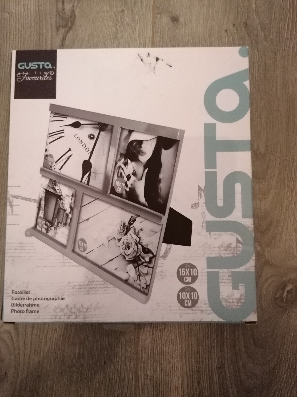 Nieuwe Gusta fotolijst zilverkleurig voor 4 foto's, Ophalen of Verzenden