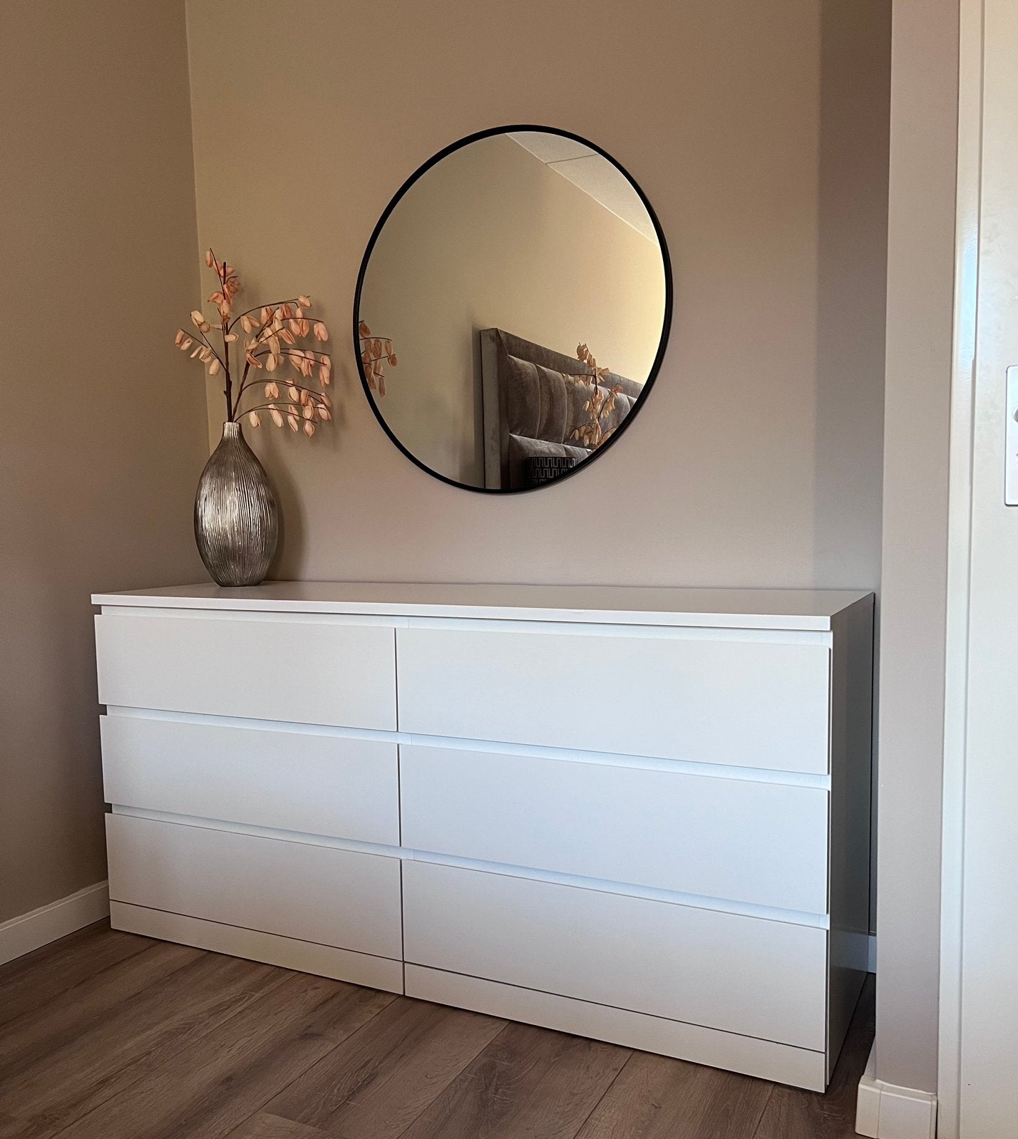 IKEA malm ladekast 6 lades wit 160cm, Ophalen, Gebruikt, 25 tot 50 cm, 150 tot 200 cm