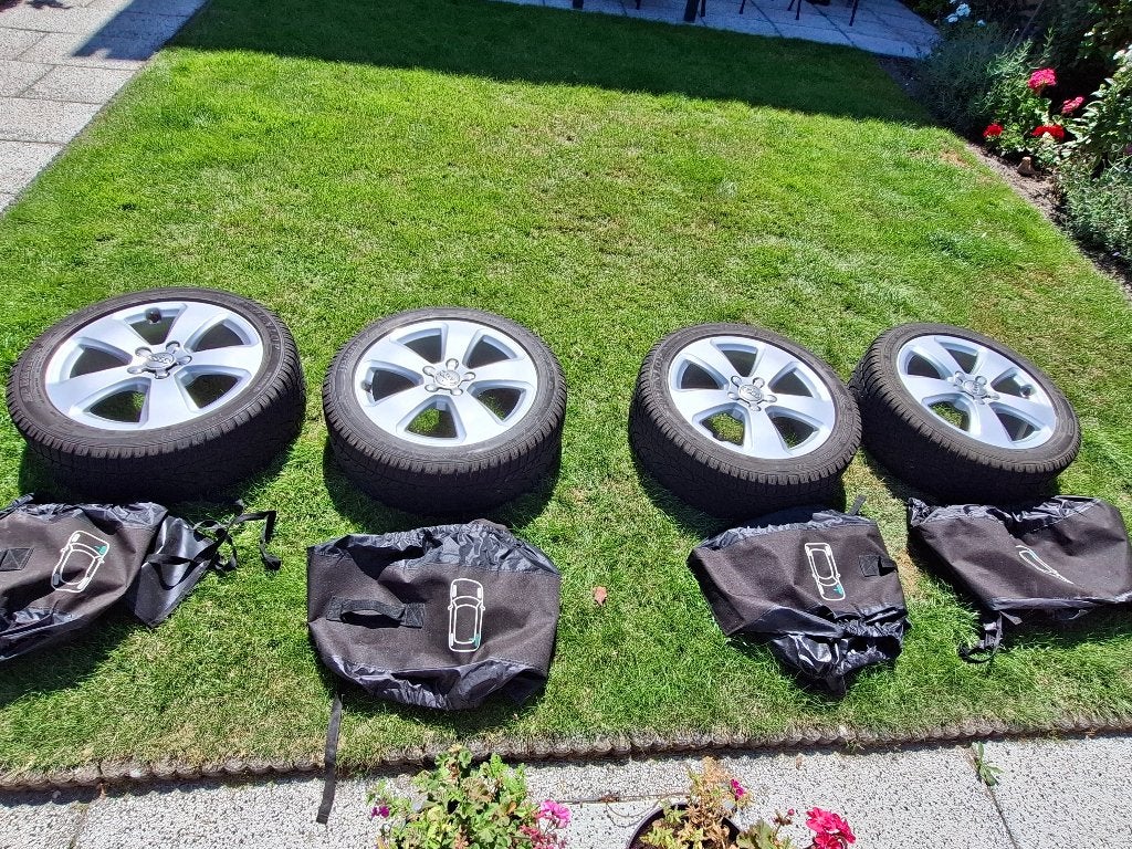 Velgen Audi A3, Auto-onderdelen, Banden en Velgen, Banden en Velgen, Winterbanden, 17 inch, 205 mm, Personenwagen, Gebruikt, Ophalen