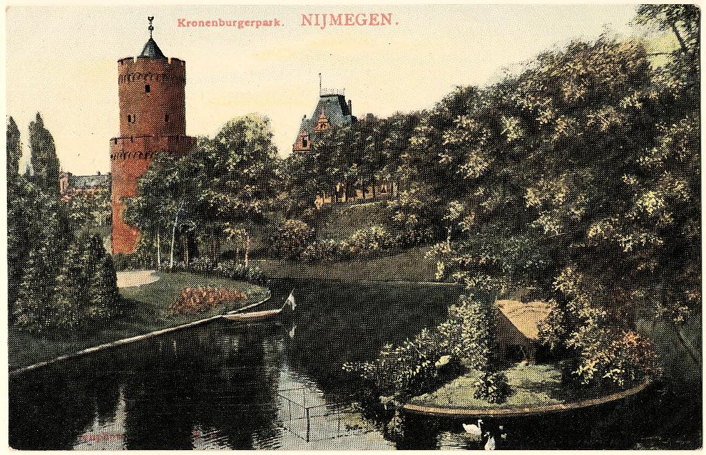 Nijmegen Gld, Kronenburgerpark ongelopen, richtprijs € 4,==, Verzenden, Voor 1920, Ongelopen, Gelderland