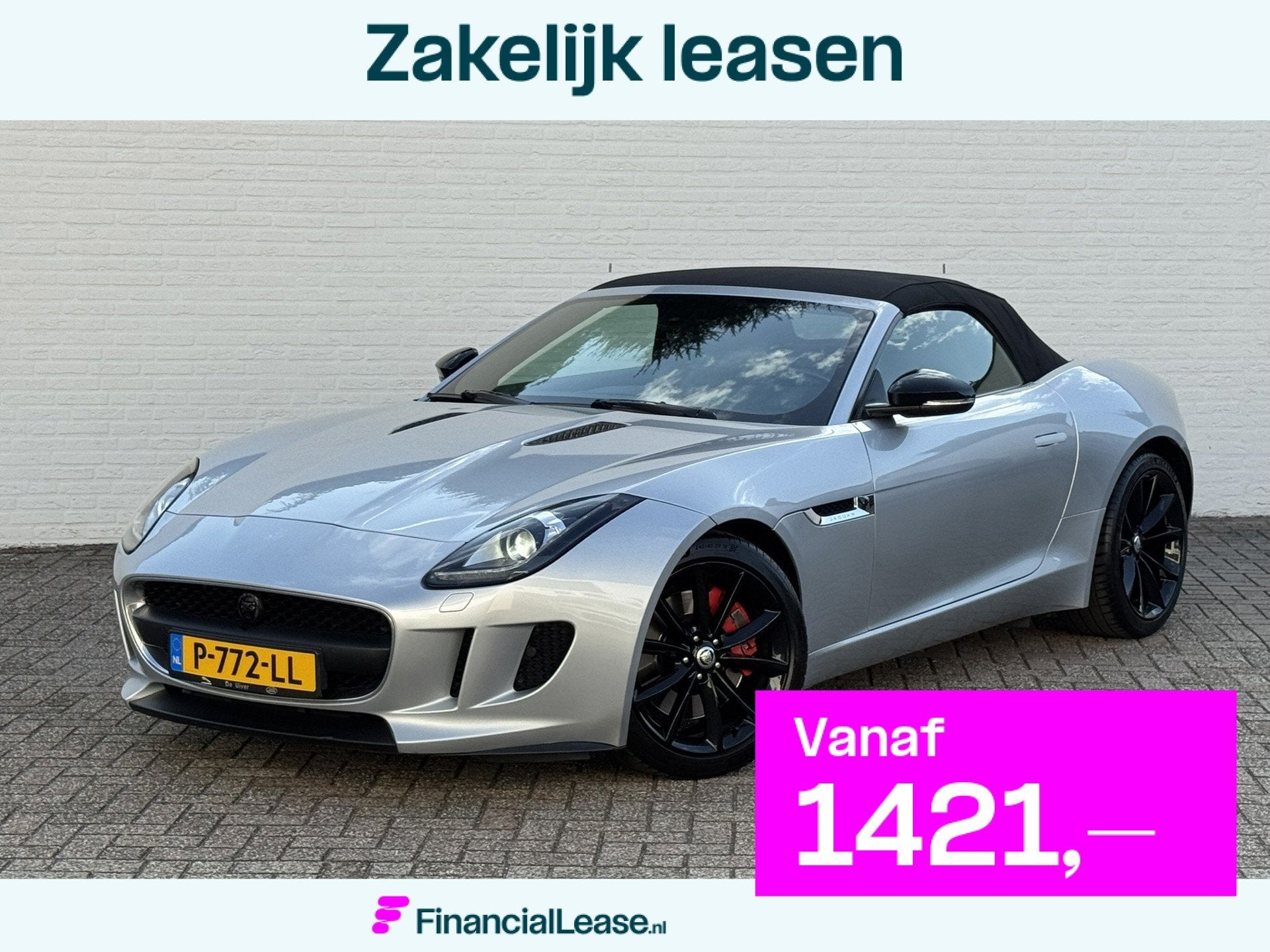 Jaguar F-TYPE 3.0 V6 S Cabrio 380pk Carplay Camera Leder, Euro 5, Achterwielaandrijving, 2995 cc, Cabriolet