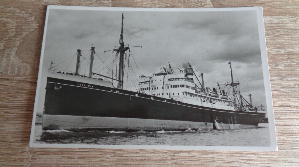s.s. Delftdijk, Verzenden, Zo goed als nieuw, Kaart, Foto of Prent