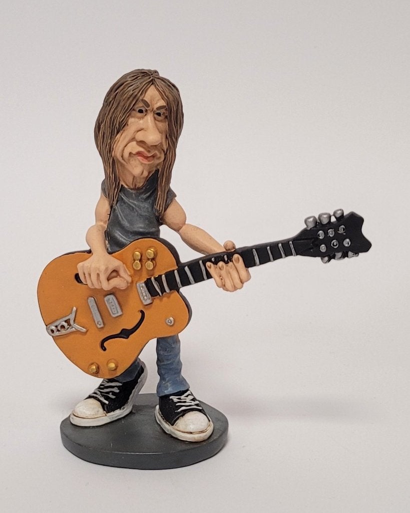 Malcon Young ACDC beeldje by Warren Stratford decoratie deco, Info@deconoord.nl, Deco Noord, Nieuw, Ophalen of Verzenden