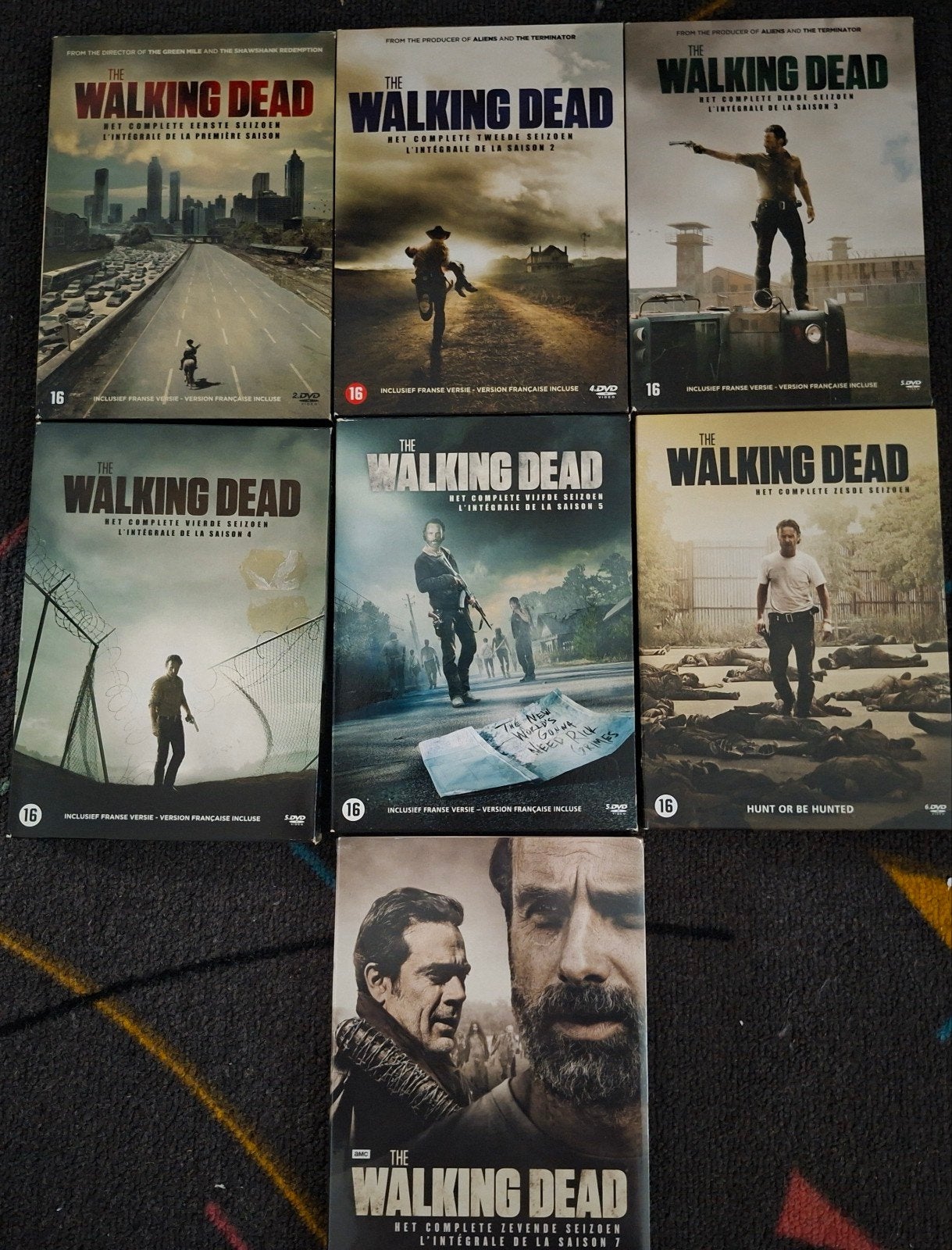 The Walking Dead - Seizoen 1 t/m 7 (DVD), Cd's en Dvd's, Horror, Gebruikt, Vanaf 16 jaar, Ophalen of Verzenden