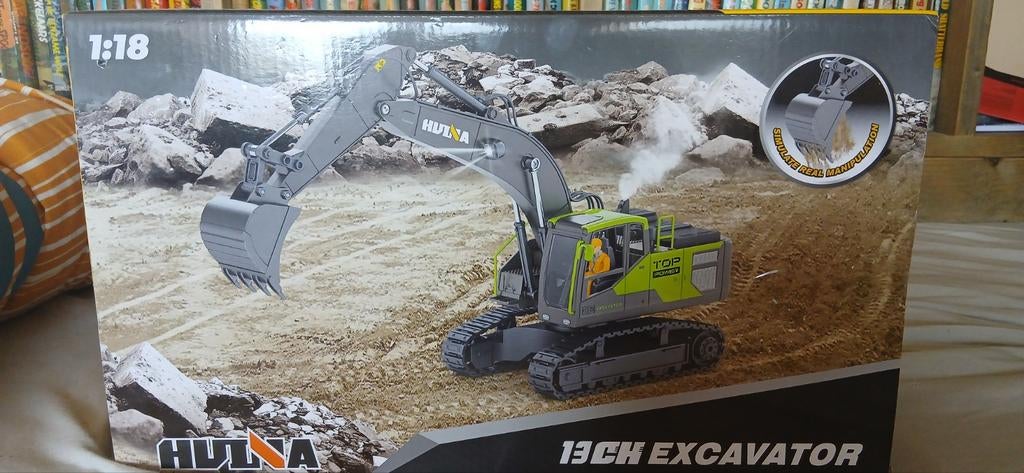 RC Kraan en RC Dumper Set - Huina - Nieuw in doos, Ophalen of Verzenden, Nieuw, Overige schalen, Elektro