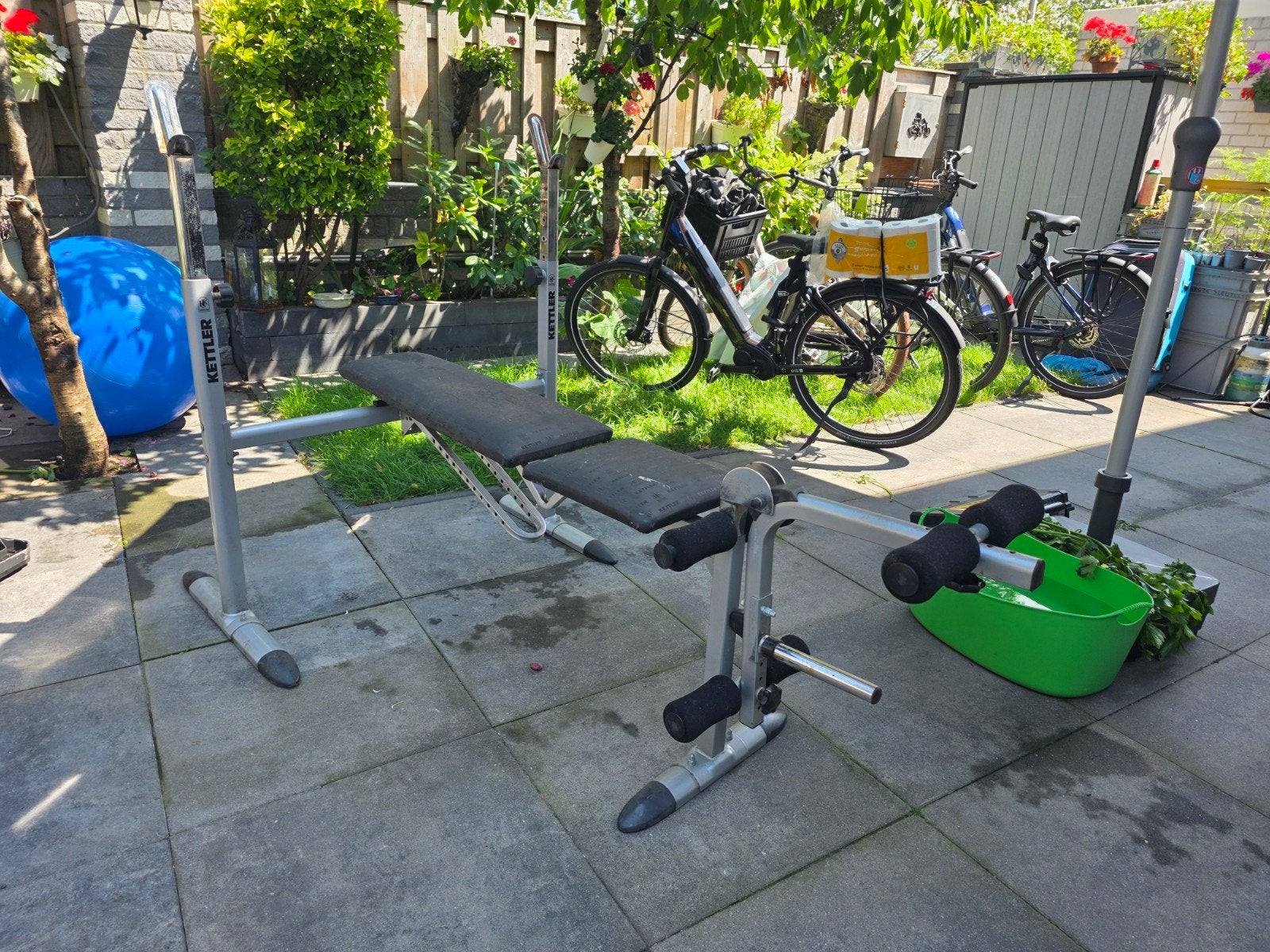 Kettler bankdrukbank / fitnessbank, Ophalen of Verzenden, Gebruikt, Buik, Fitnessbank