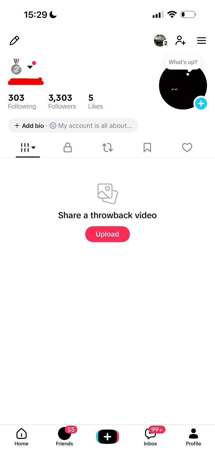 Tiktok account 3300 volgers, Eén persoon, Cadeaubon