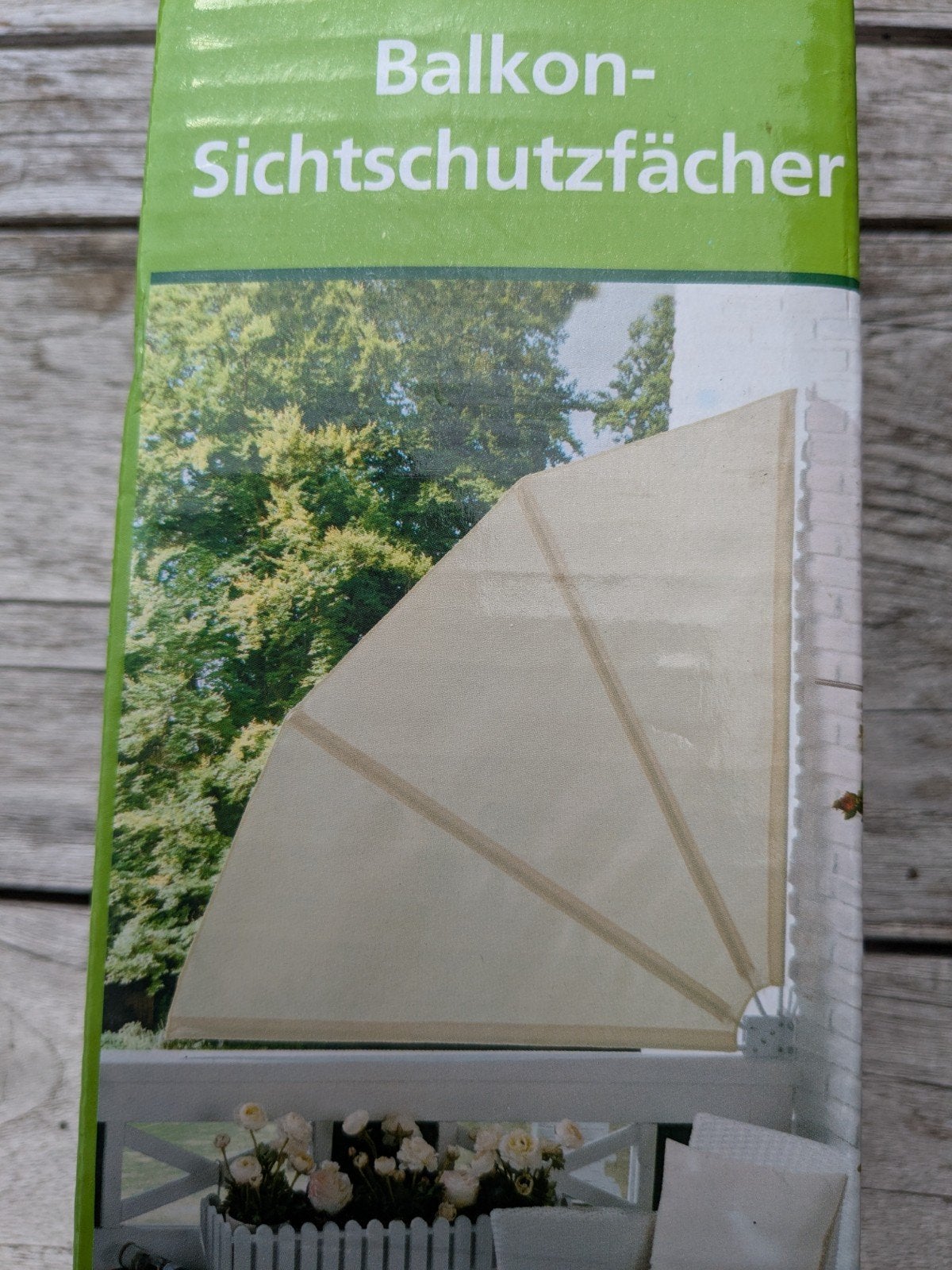 Balkon scherm. NIEUW., Ophalen, Nieuw, 1 tot 2 meter, Muurparasol