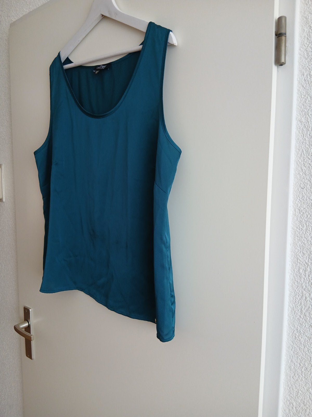 Elegante turquoise blouse van La Dress By Simone. Maat XXL., Maat 46/48 (XL) of groter, Nieuw, La Dress By Simone, Verzenden