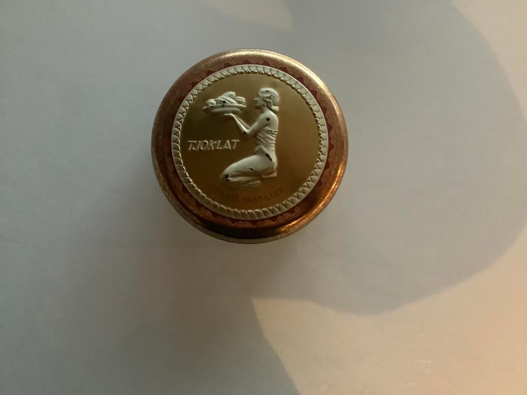 Vintage Tjoklat Camee Pastilles blikje - Decoratief item, Ophalen of Verzenden, Gebruikt, Overige, Overige merken